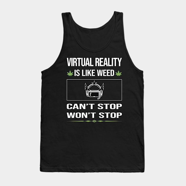 Funny Cant Stop Virtual Reality VR Tank Top by symptomovertake